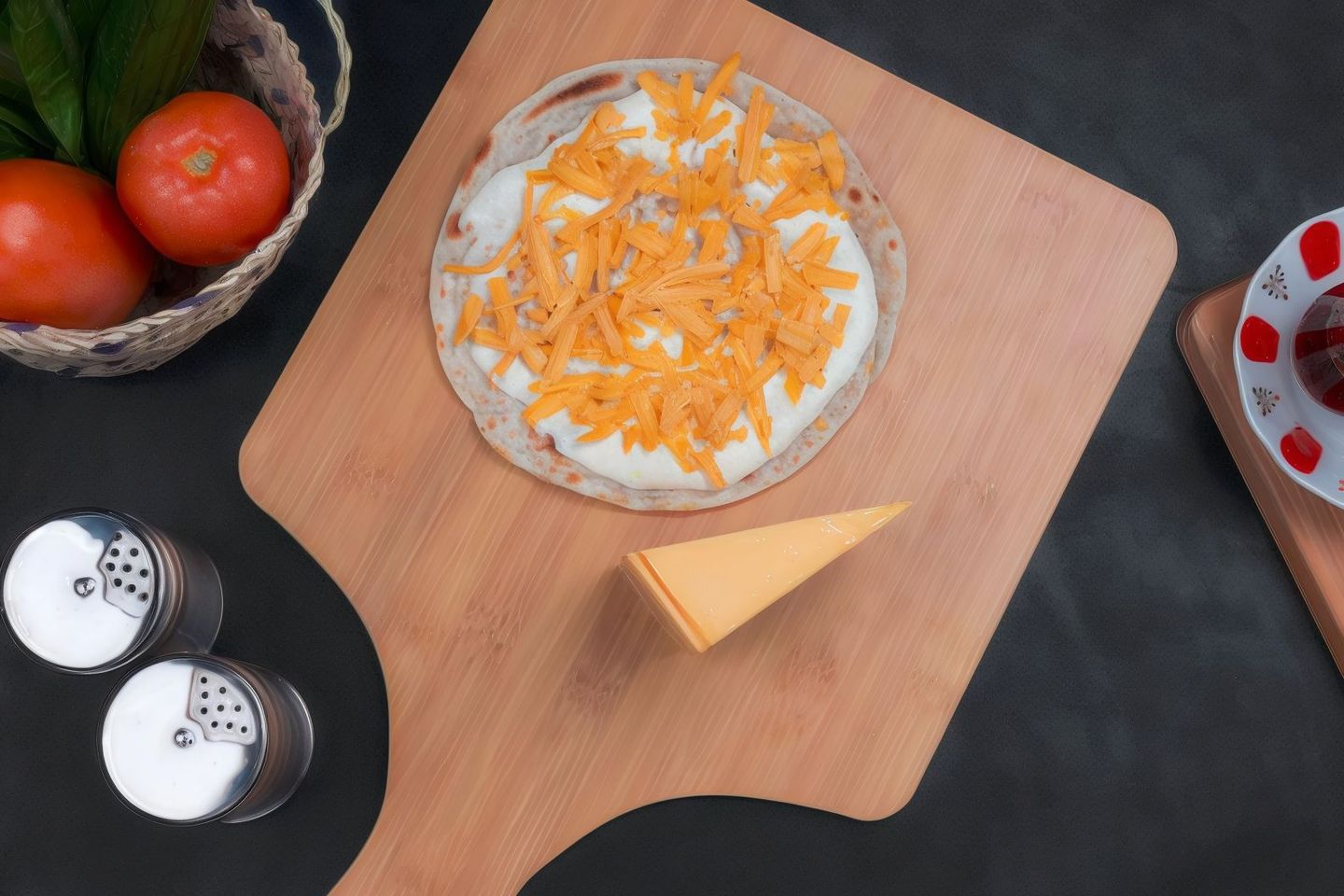 Cheddar Chapati With Honey