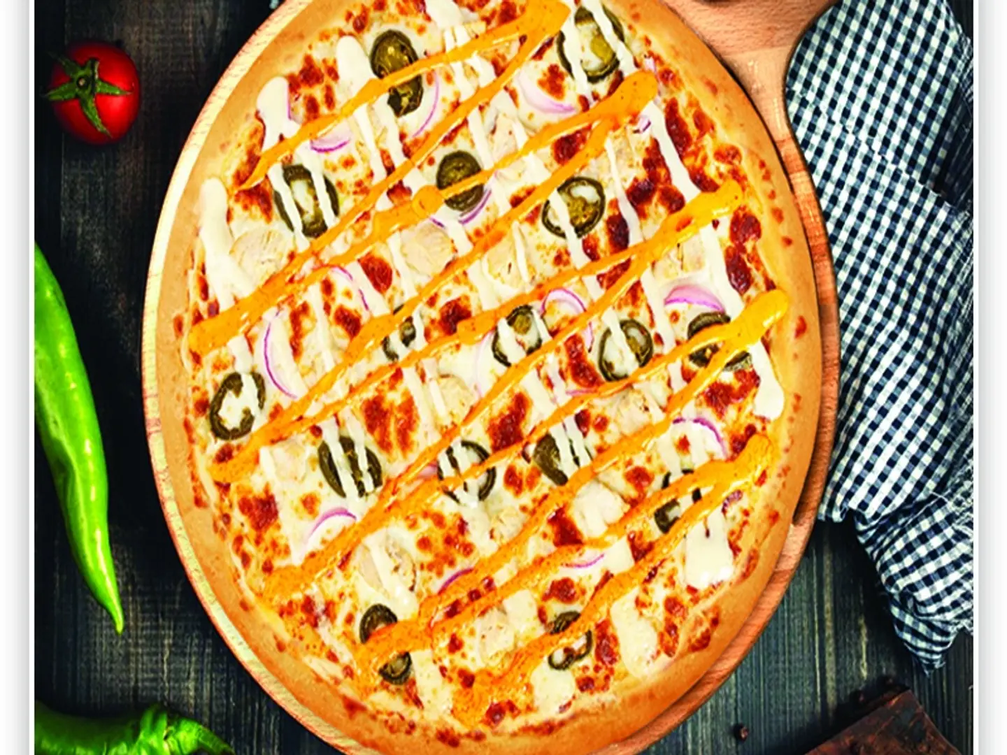 بيتزا دجاج بالرانش