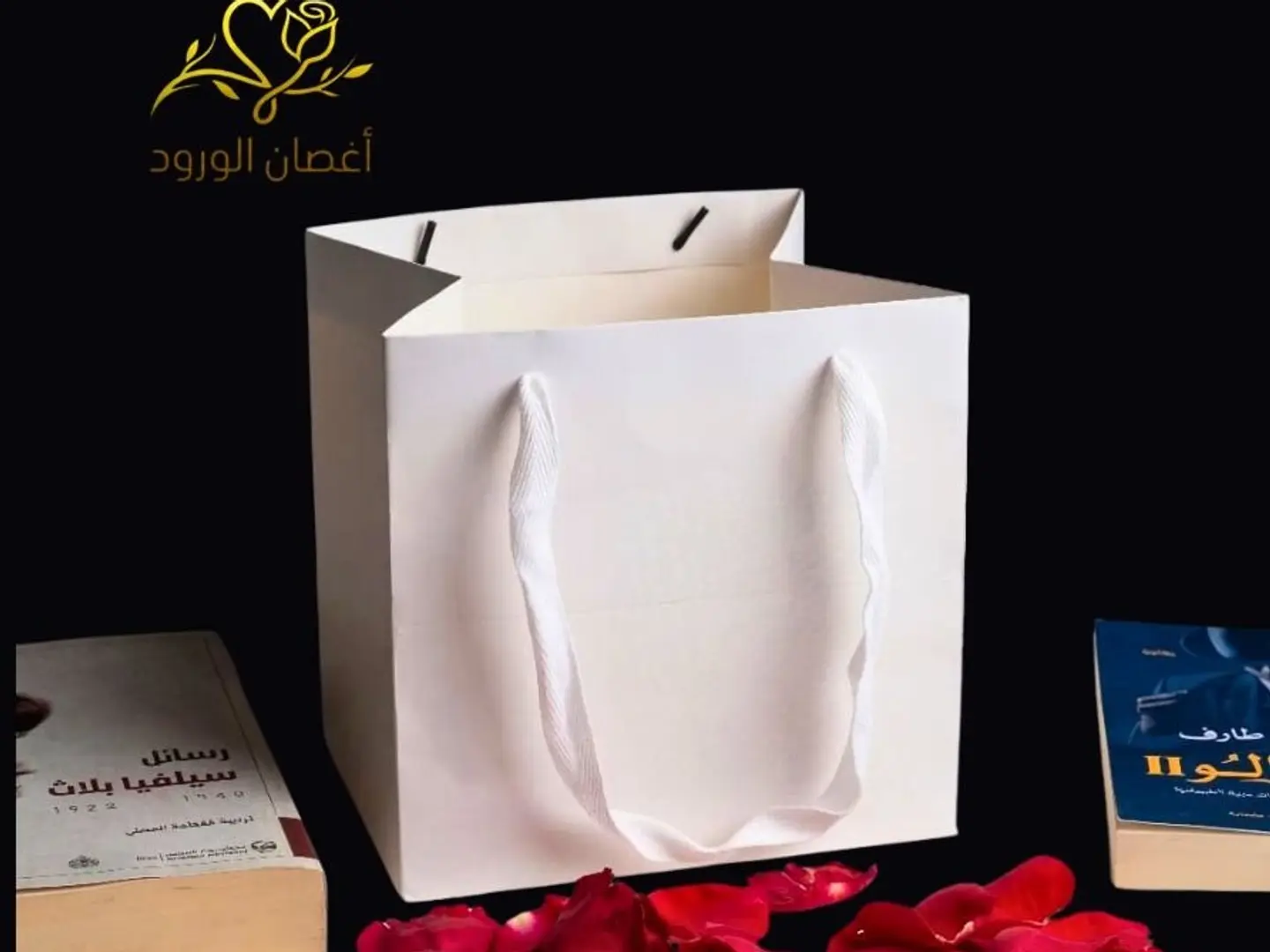 Rectangular Gift Bag White Color