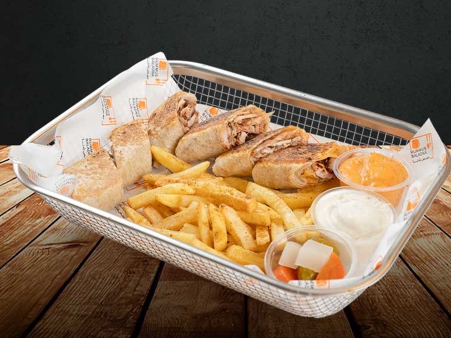 Double Chicken Arabic Shawarma Meal