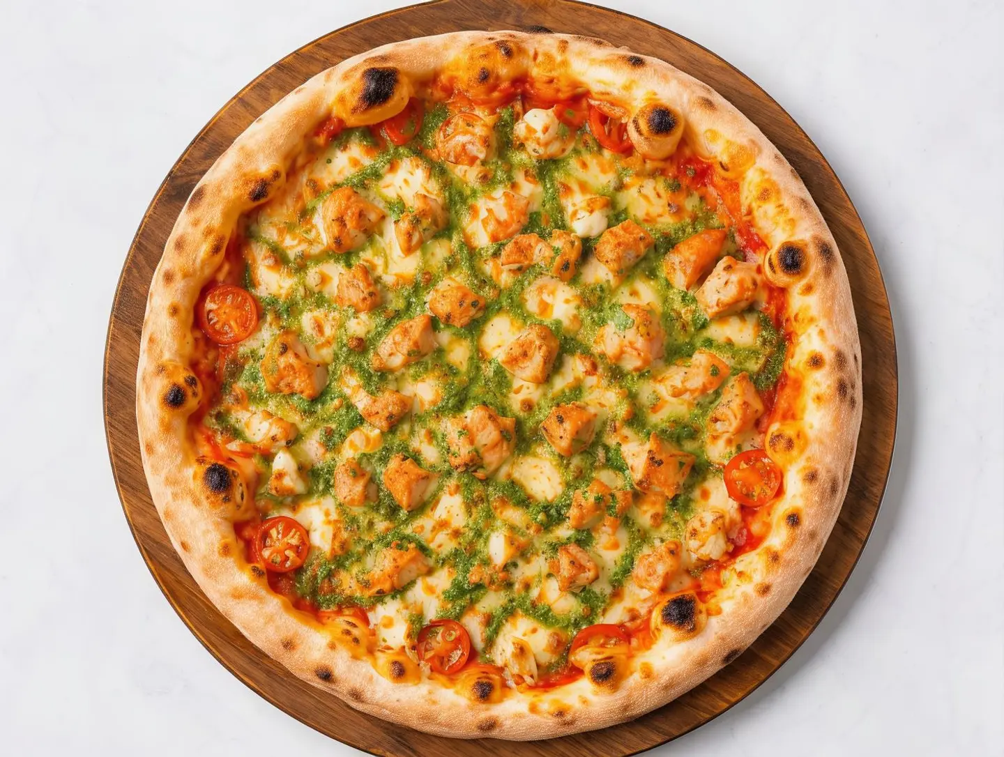 Pizza Napoli With Chicken Pesto
