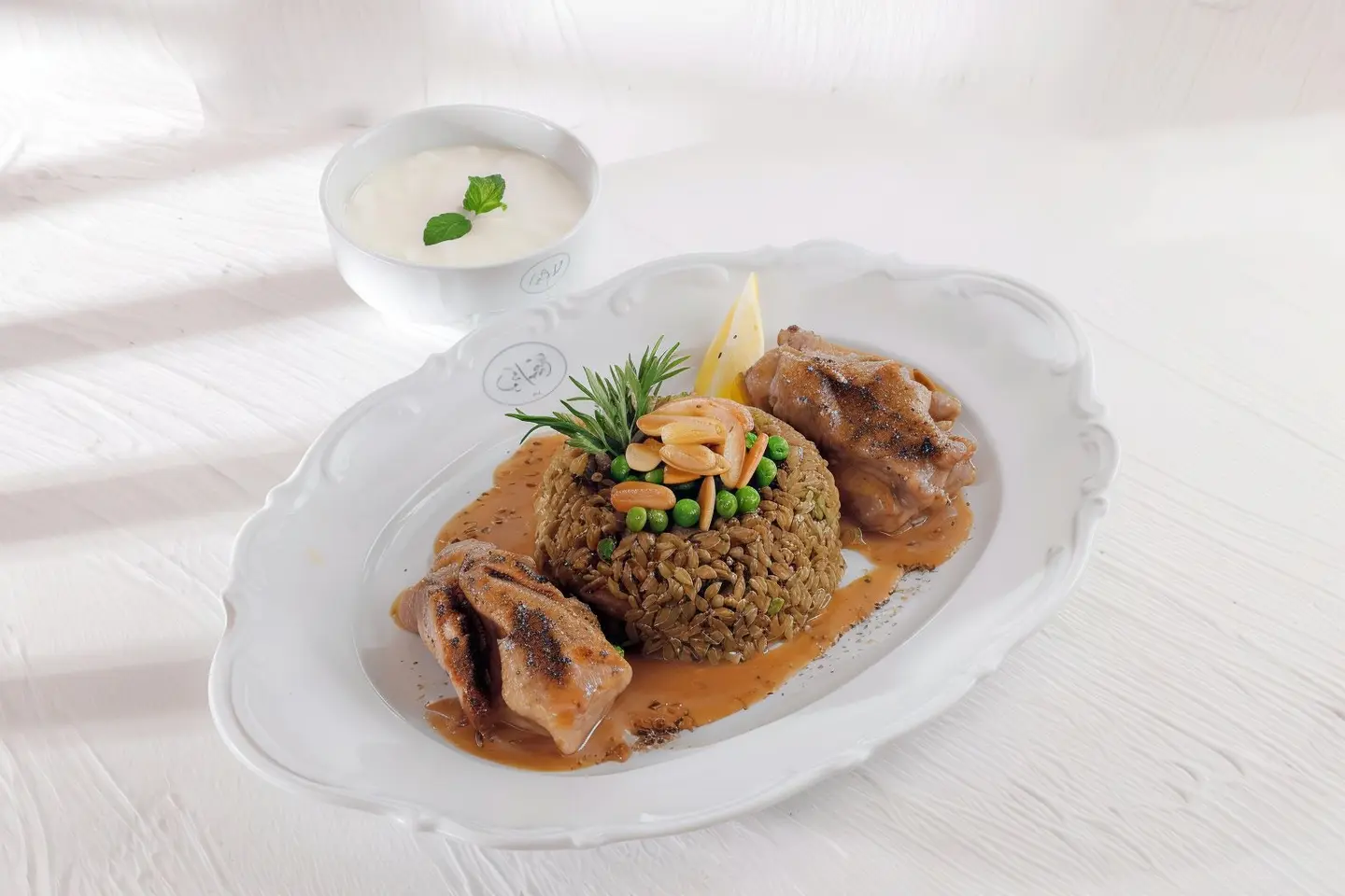 Freekeh With Meat And Laban