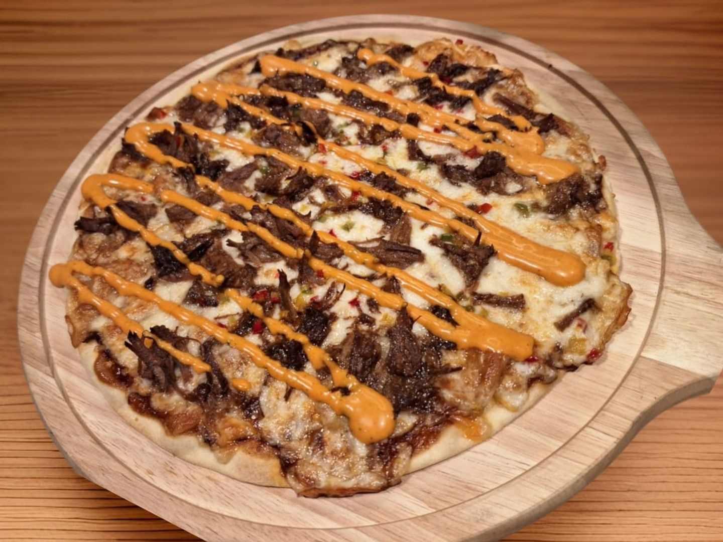 Smoke Brisket Pizza