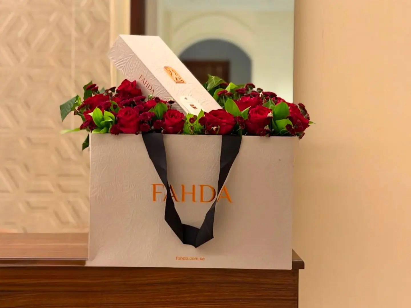 Bag Of Chocolate With Roses1