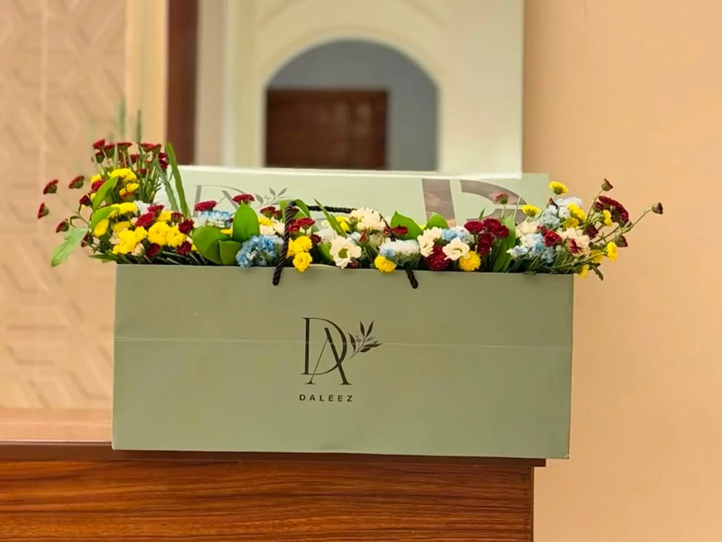 A Bag Of Chocolate With Flowers 4