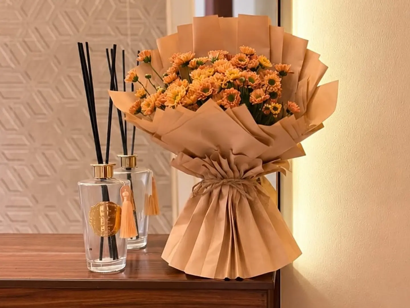 Sparkling Bouquet Of Flowers And Roses 5