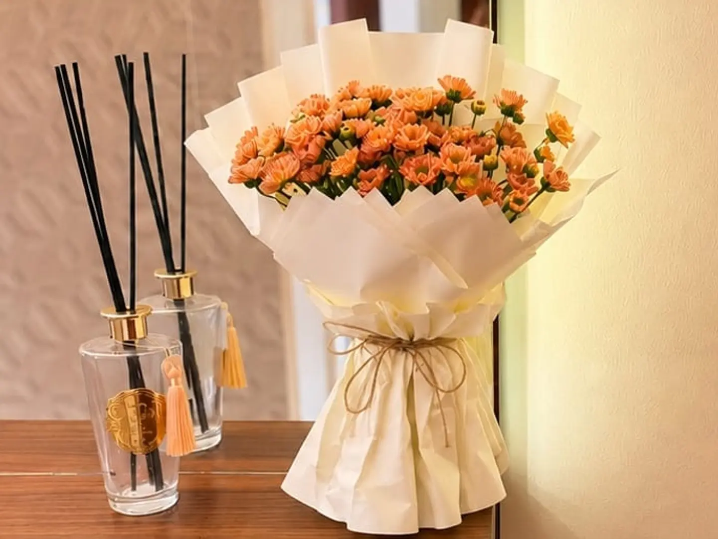 Sparkling Bouquet Of Flowers And Roses 13