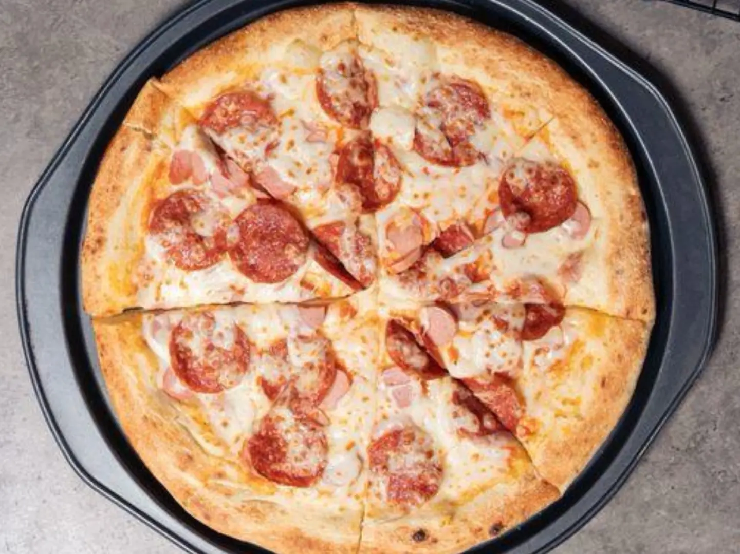 Pepperoni Pizza With Chicken Sausage