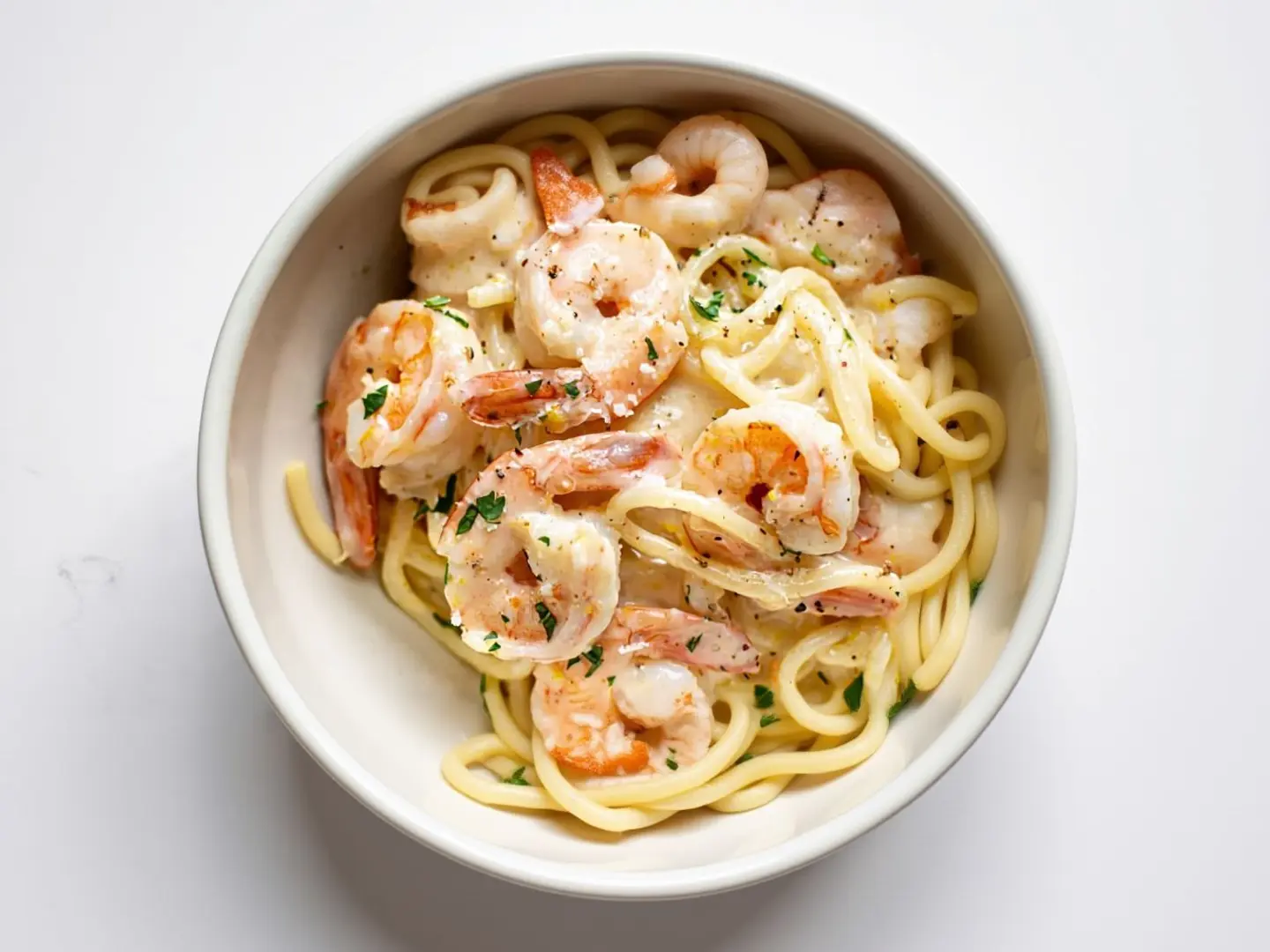 باستا روبيان صوص ابيض