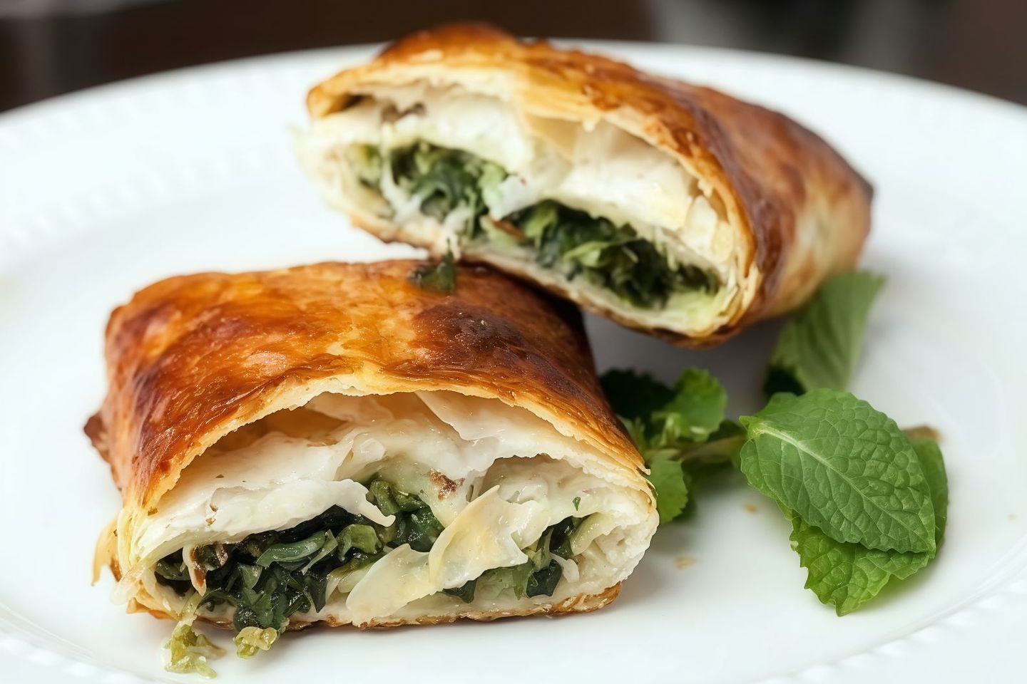 لبنة بالسبانخ