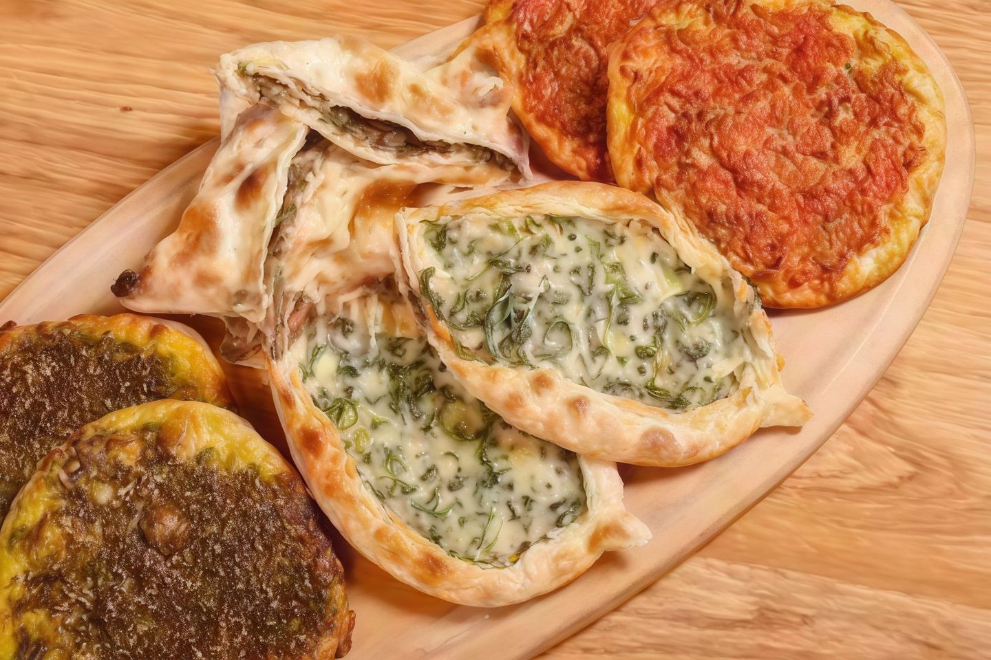 فطيرة سبانخ مشكل