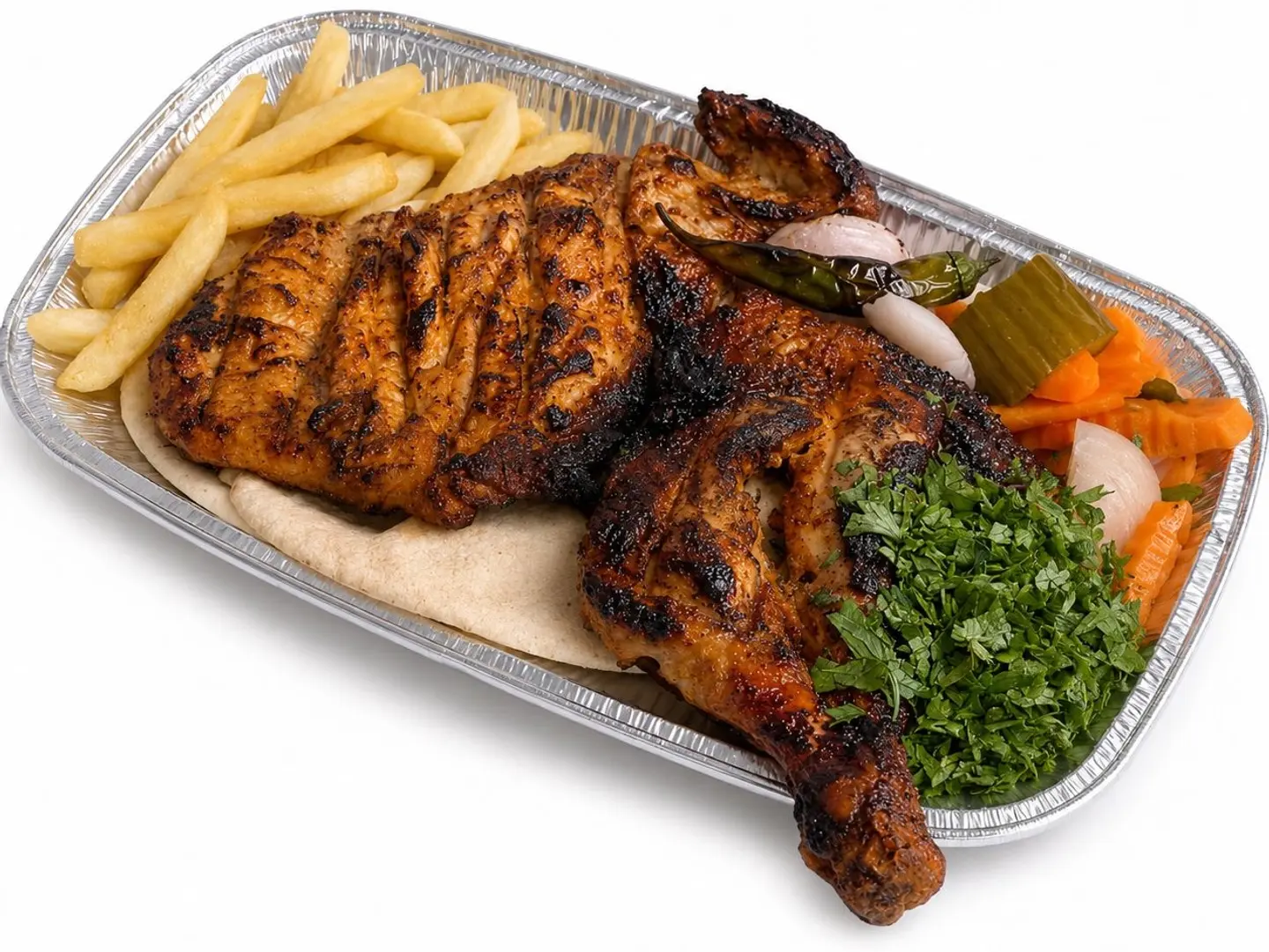 Chicken On Charcoal Without Rice