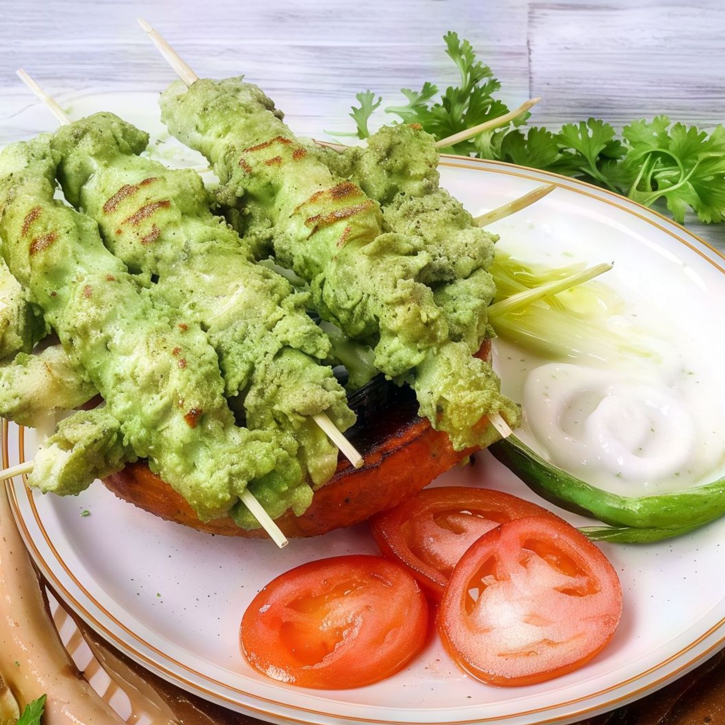 Haryali Boti Kebab