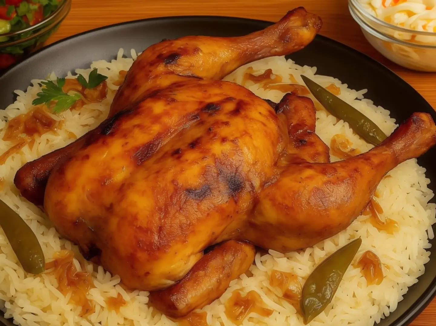 حبه دجاج شوايه مع الارز