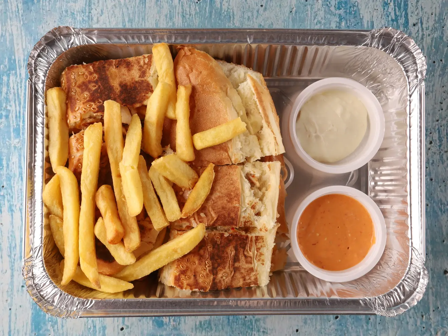 شاورما عربي ايطالي كبير لحم