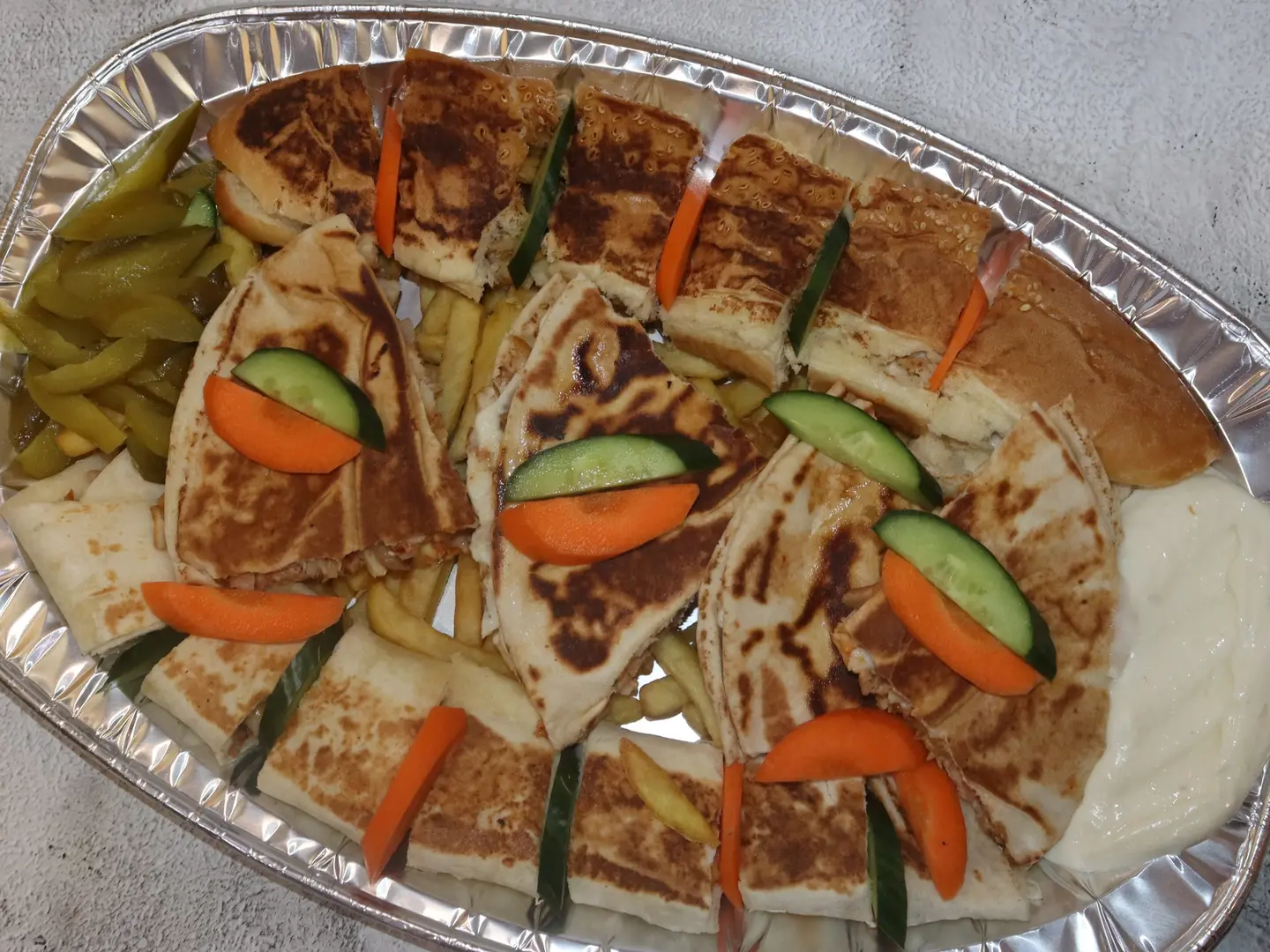 Homemade Beef Shawarma Platter