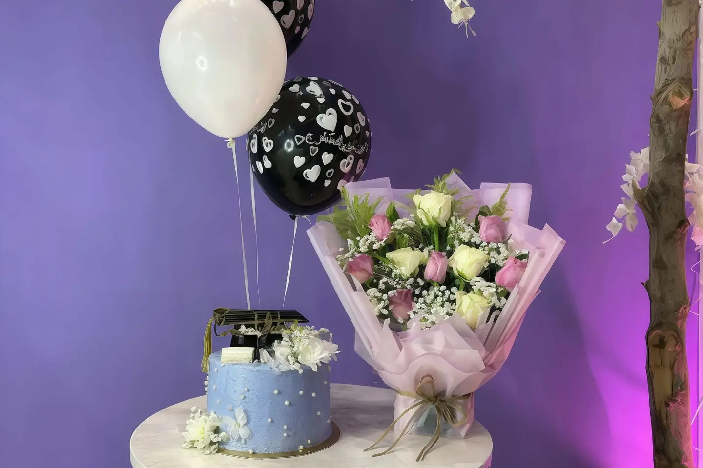 بكج كيكة التخرج كبيرة موف