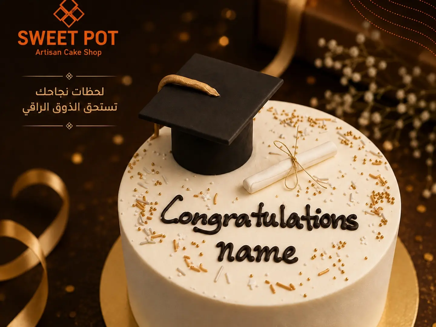 Delicious Graduation Cake
