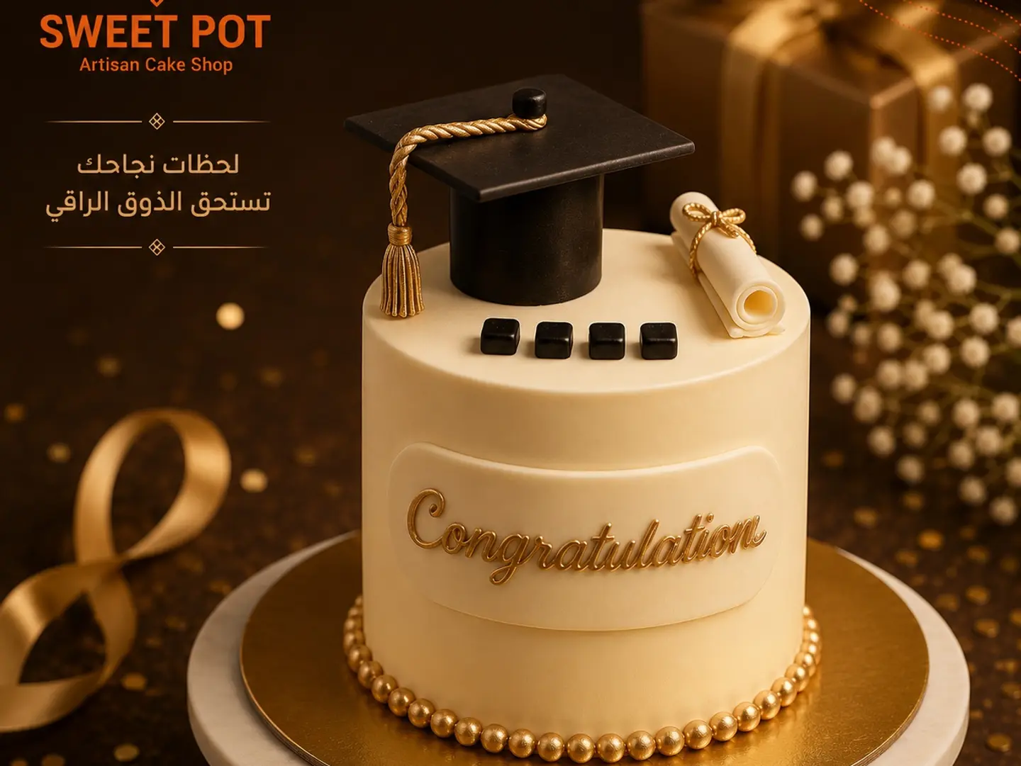 Luxury Graduation Cake 2026