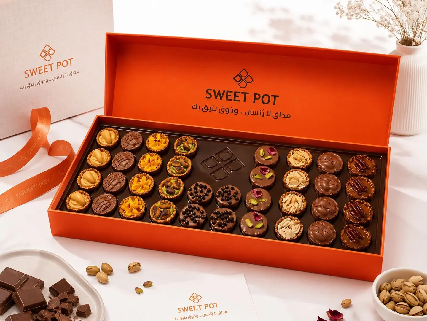 Box 36 Pieces Of Chocolate And Semsem Coffee Dessert