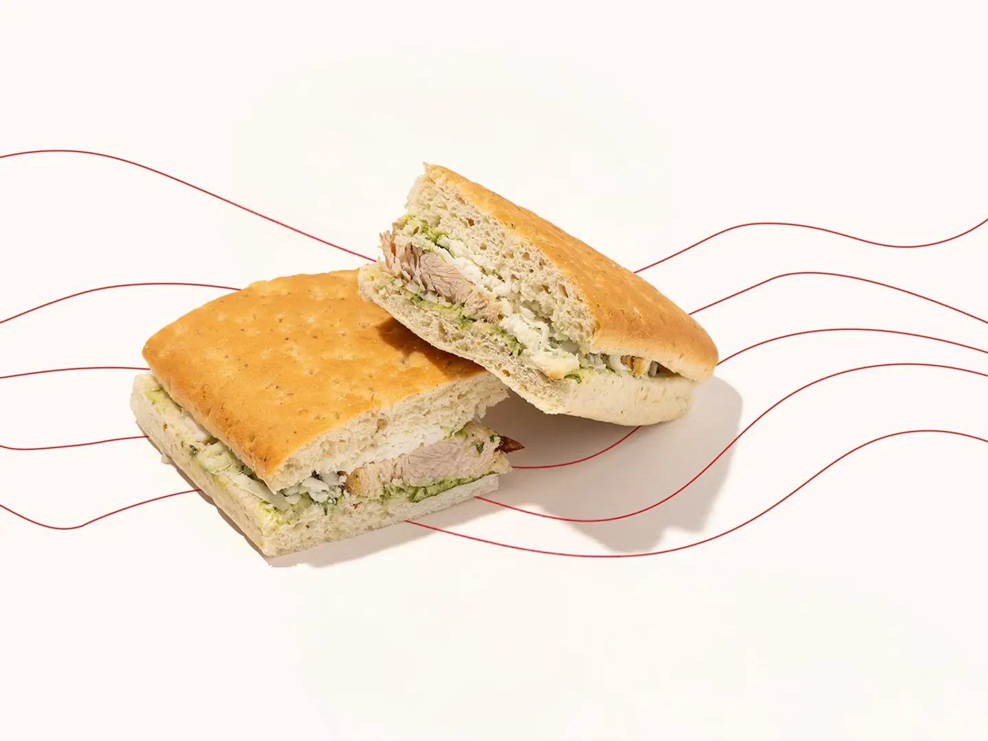 Sandwich Pesto Chicken Focaccia