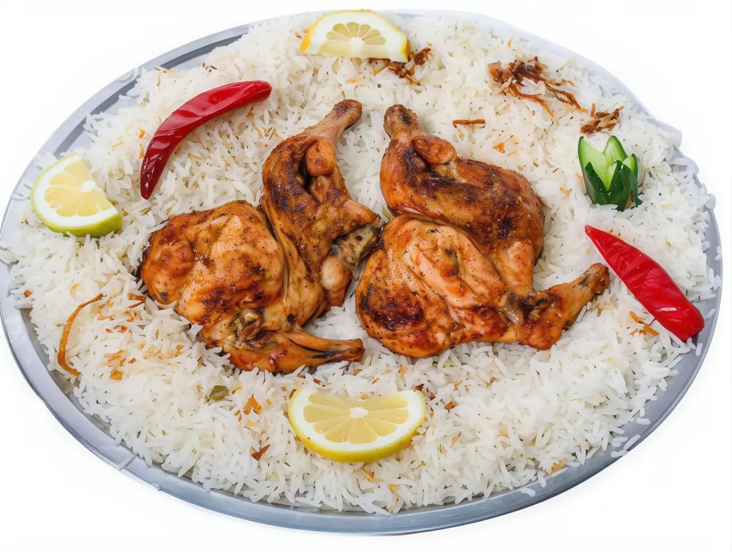 Whole Chicken Madbi With Peshawar Rice