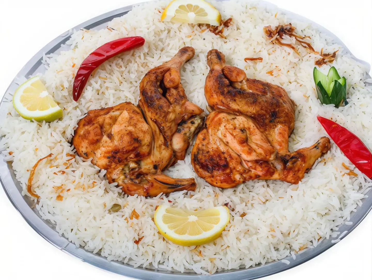 Whole Chicken Madbi Chicken With Shabi Rice