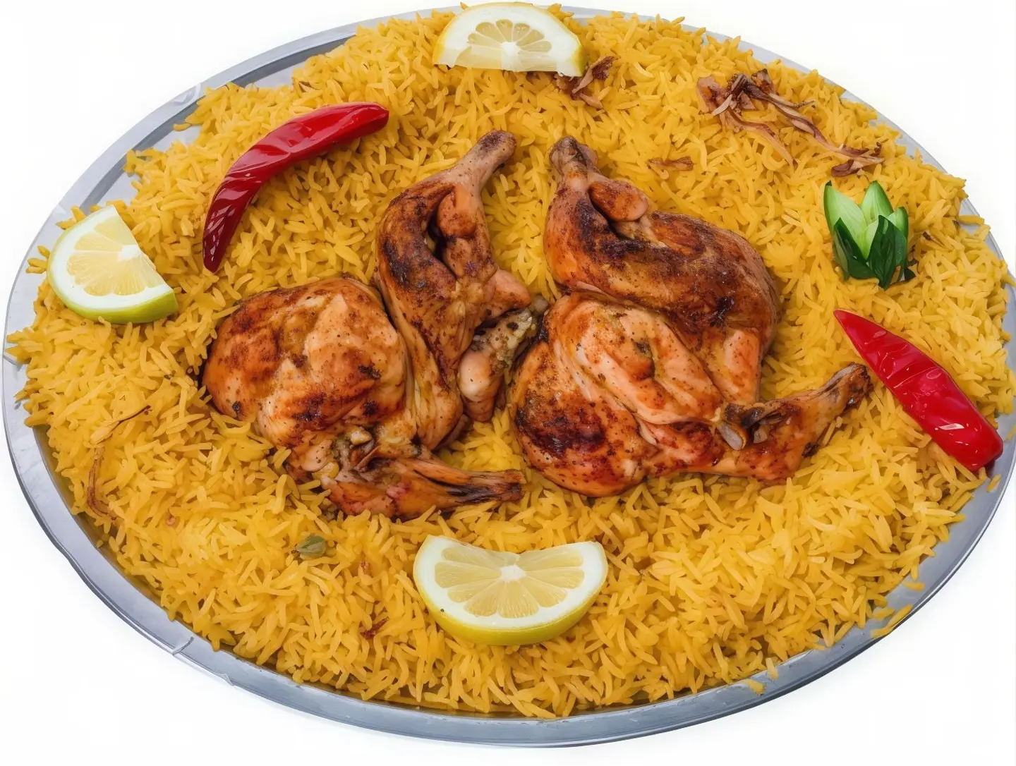 Whole Chicken Madbi With Bukhari Rice