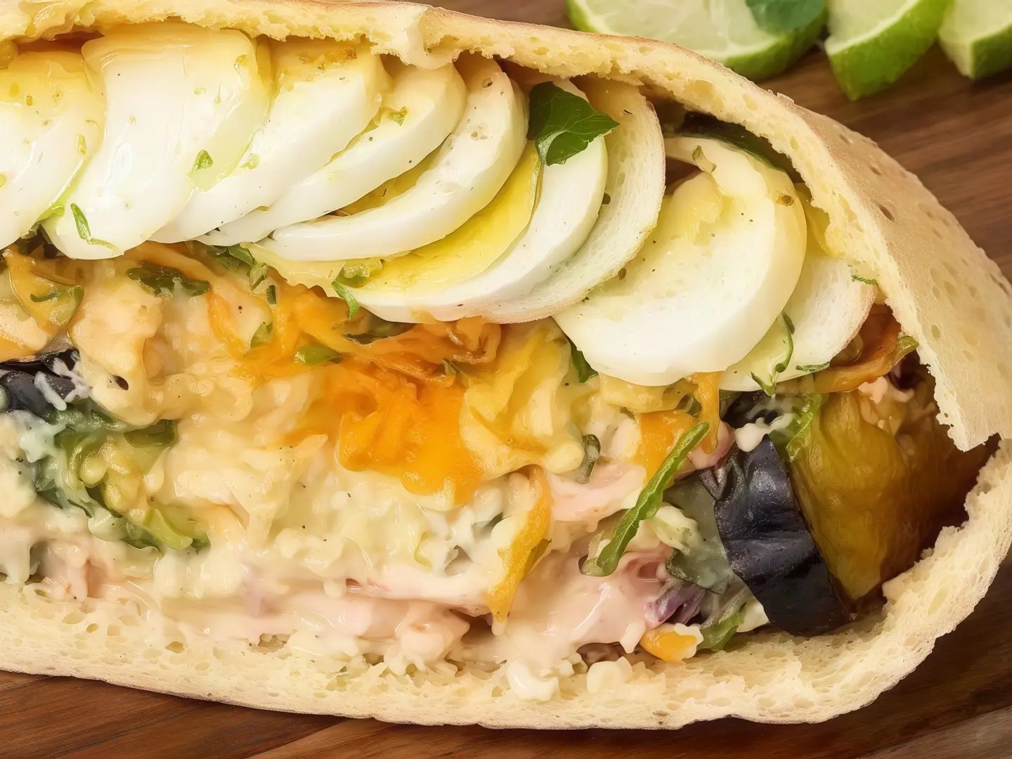 Mixed Egg Sandwich