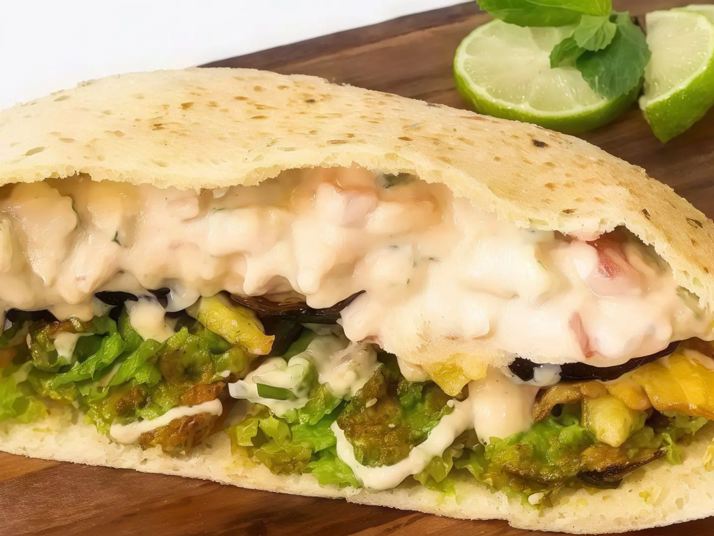 Mixed Sandwich With Extra Tahini