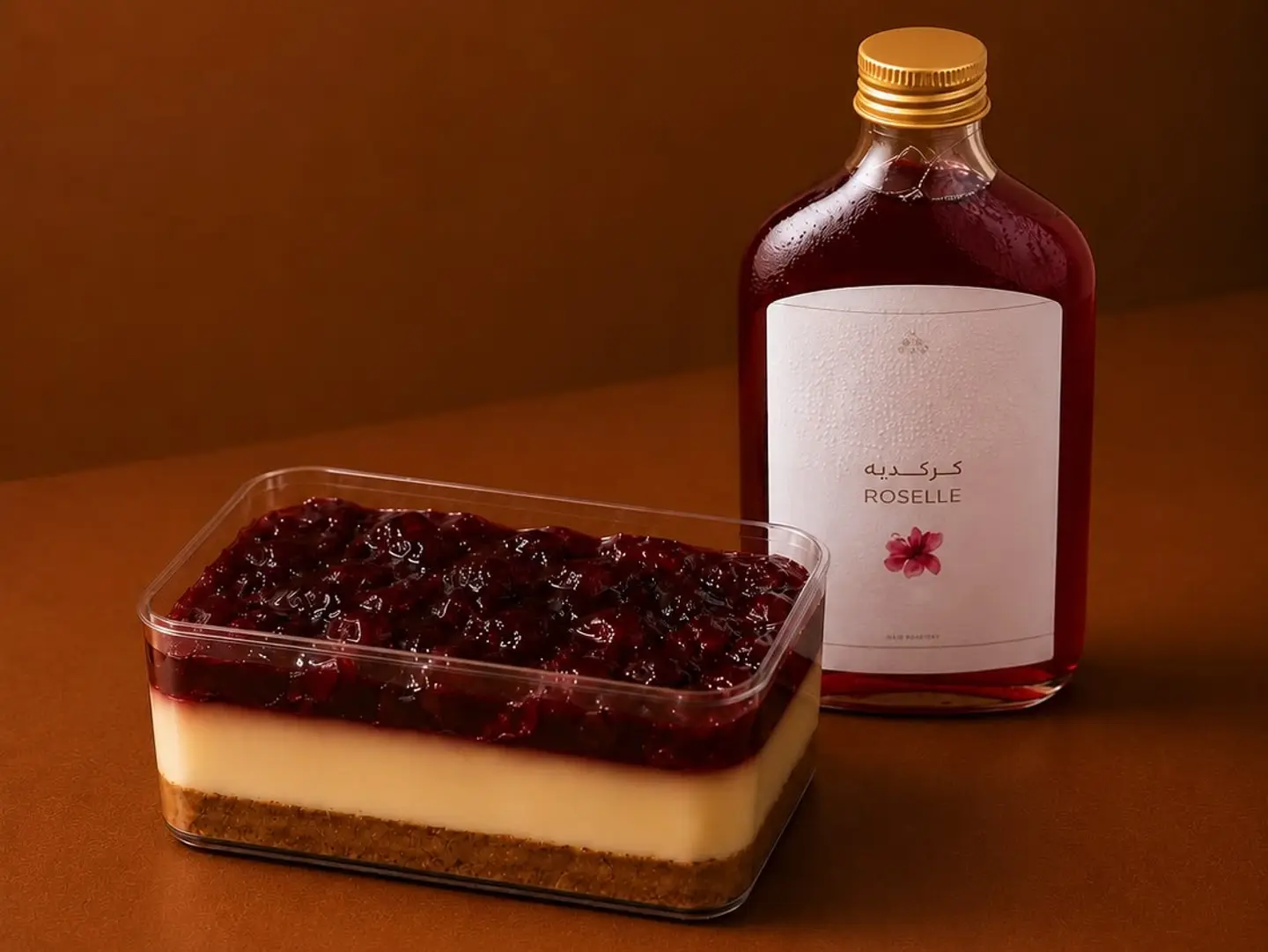 Hibiscus With Cheesecake