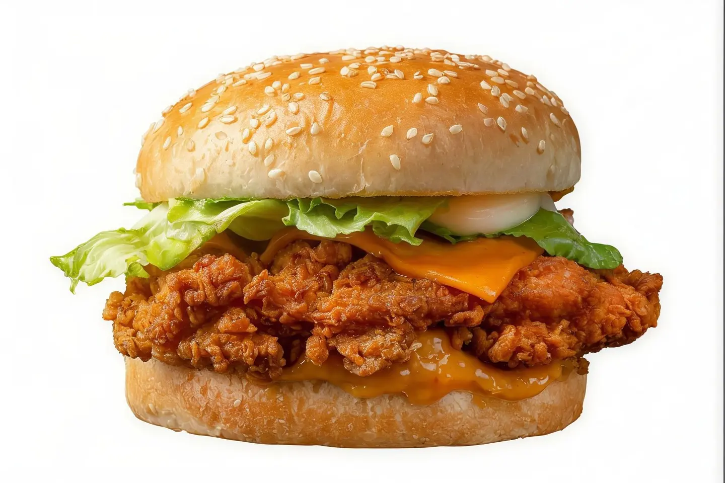 Crispy Chicken Burger - Single Spicy With Cheese