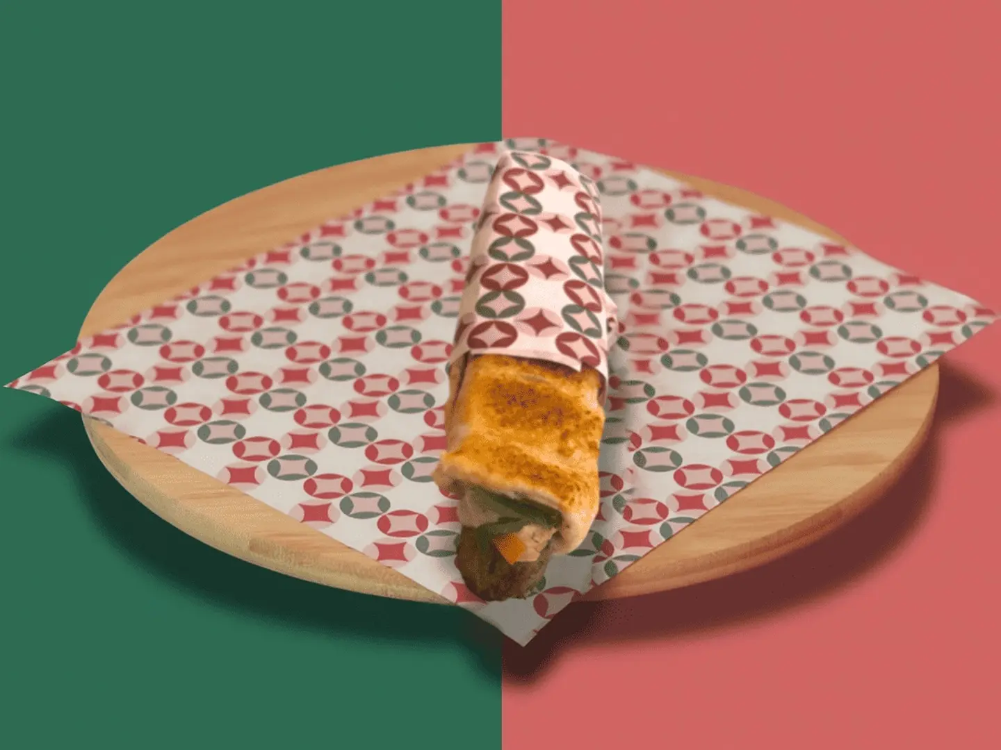 ساندوتش كبير كباب لحم علي الفحم