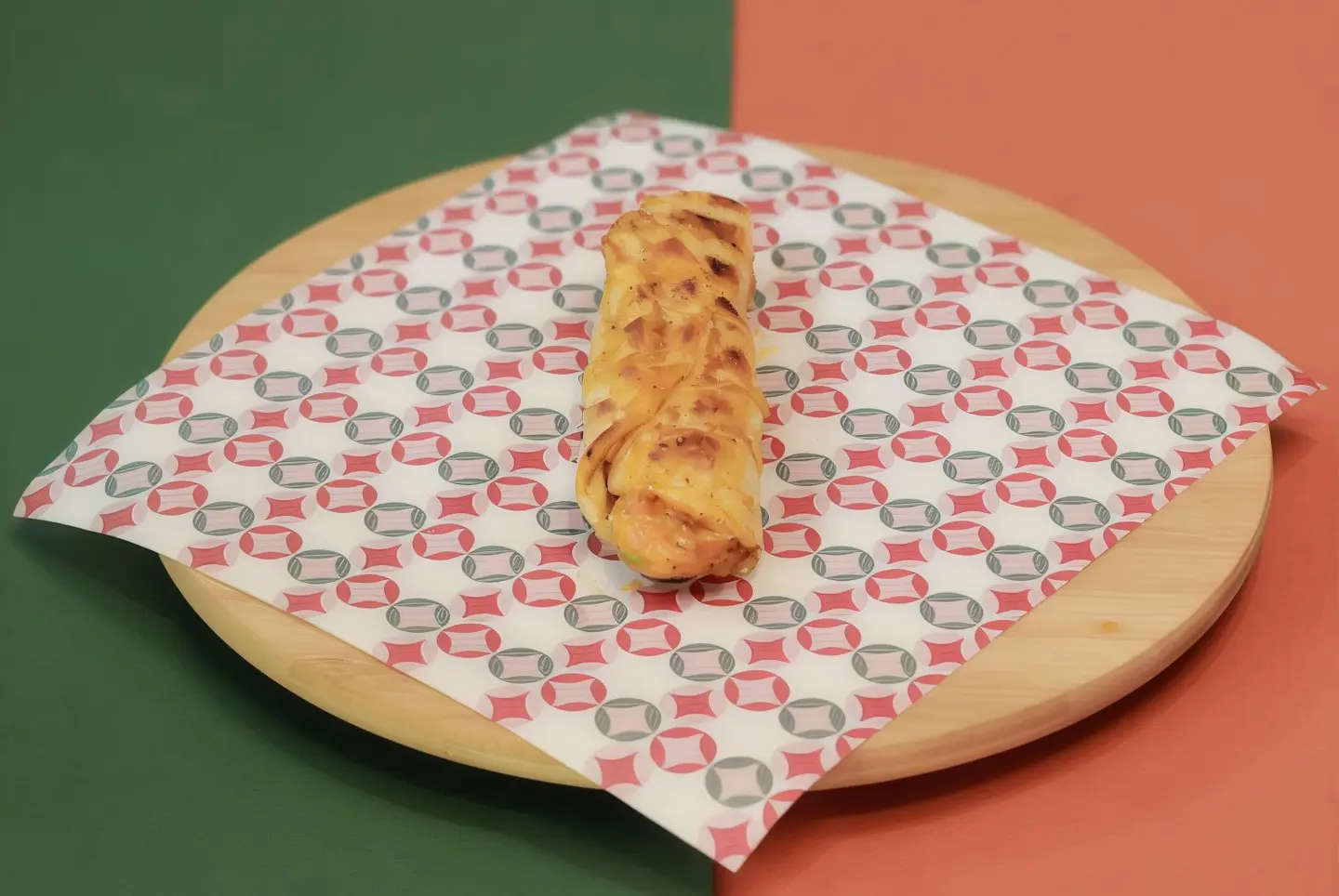 روبيان على الفحم صغير