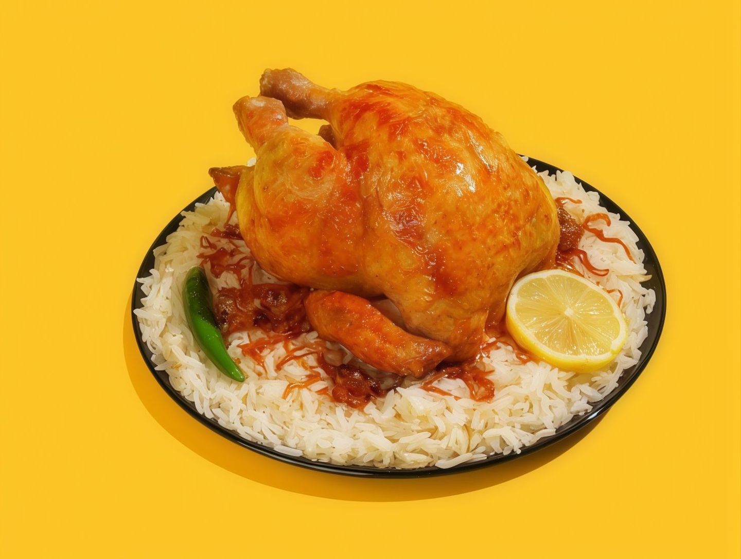 دجاج شوايه - رز بخاري - نص حبة