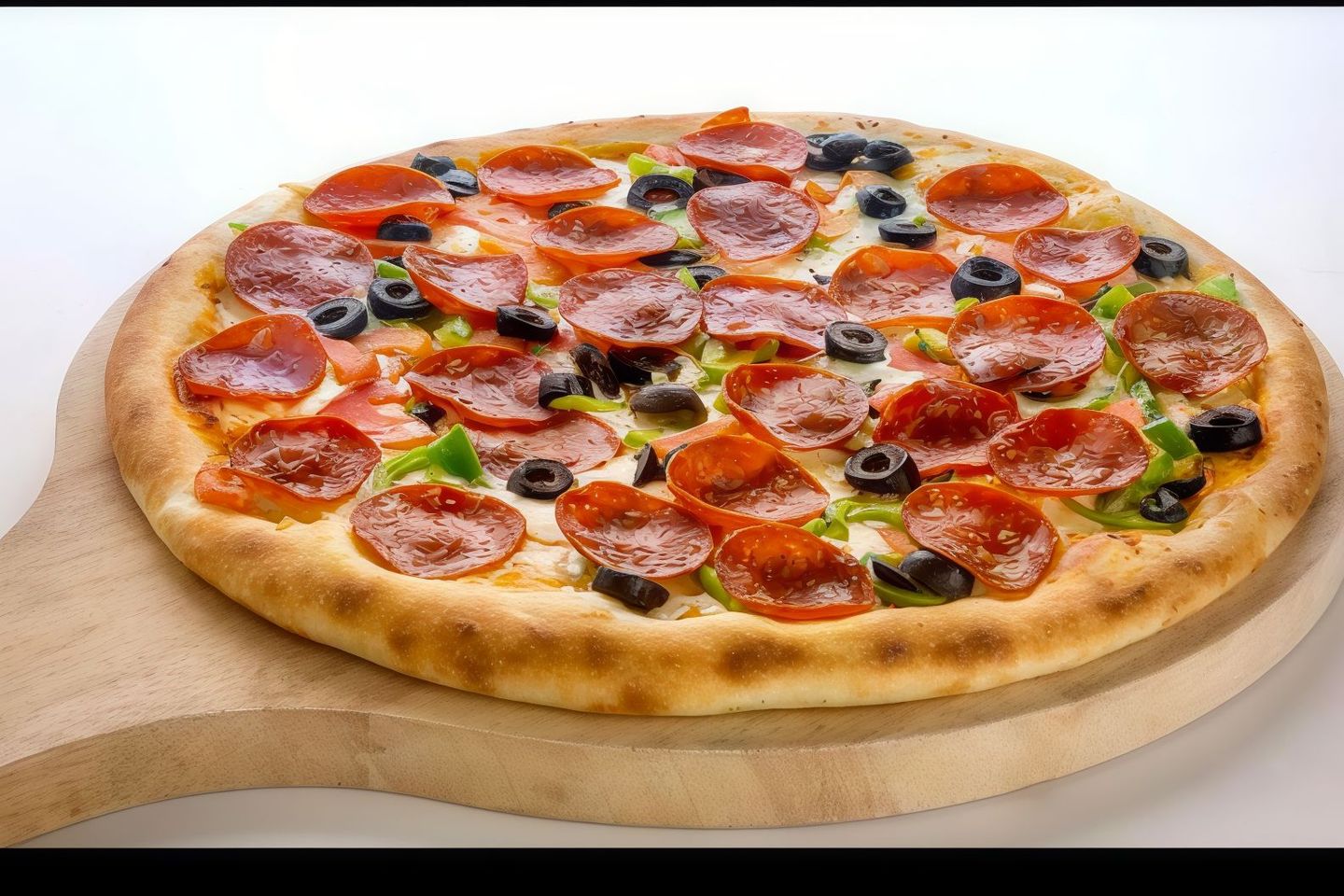 Pepperoni With Vegetables Pizza