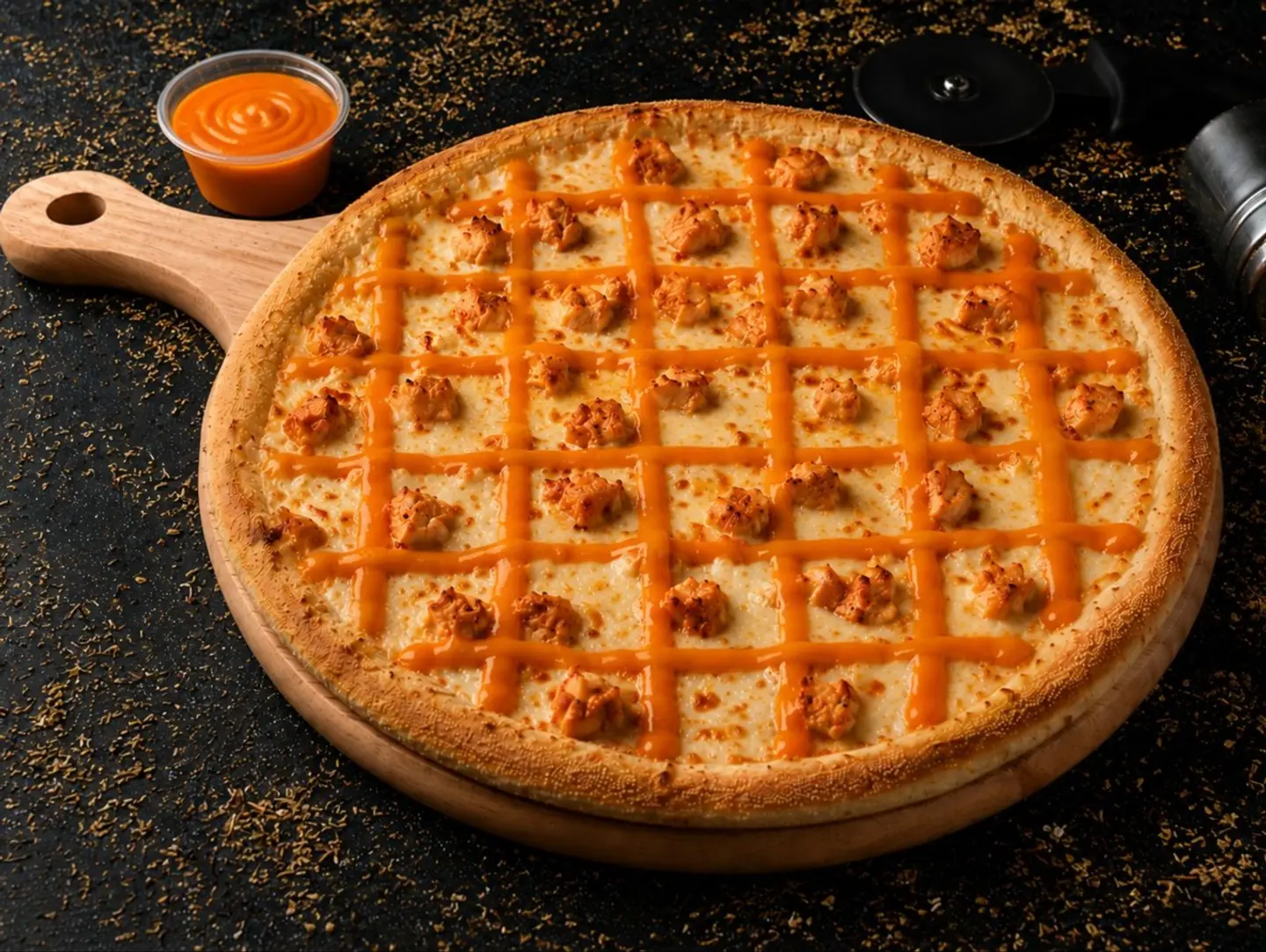 Chicken Dino Hot Pizza
