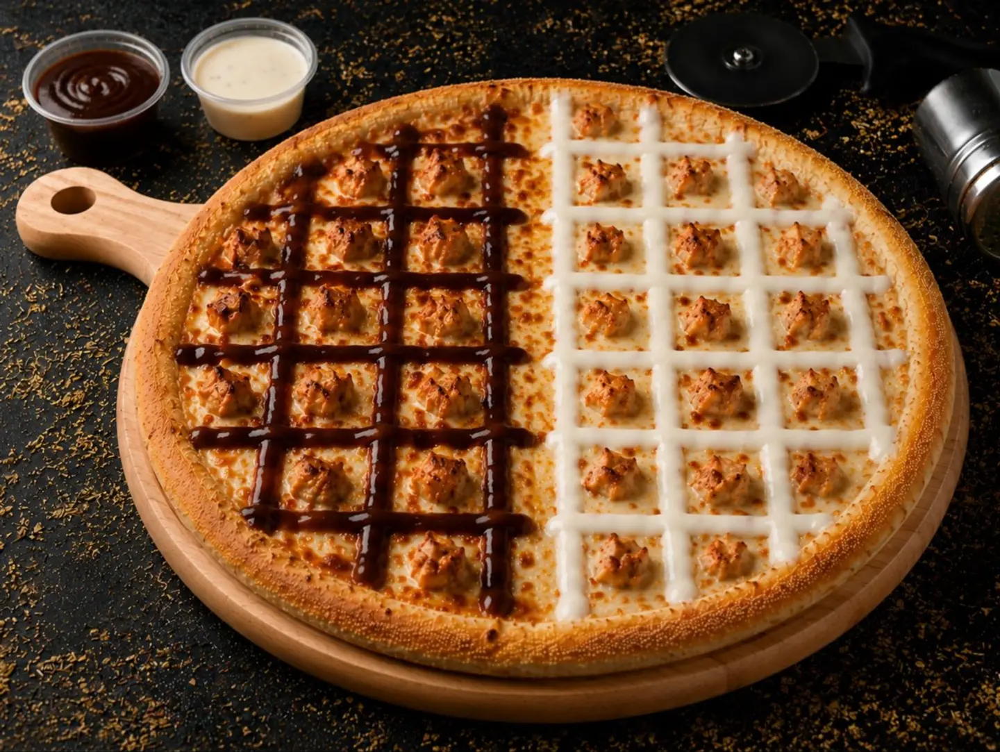 Chicken Ranch Pizza With Bbq