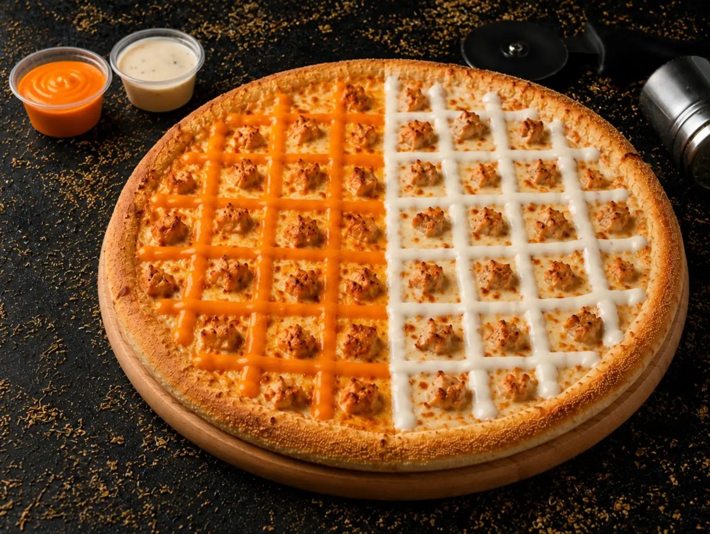 Chicken Ranch Dino Pizza