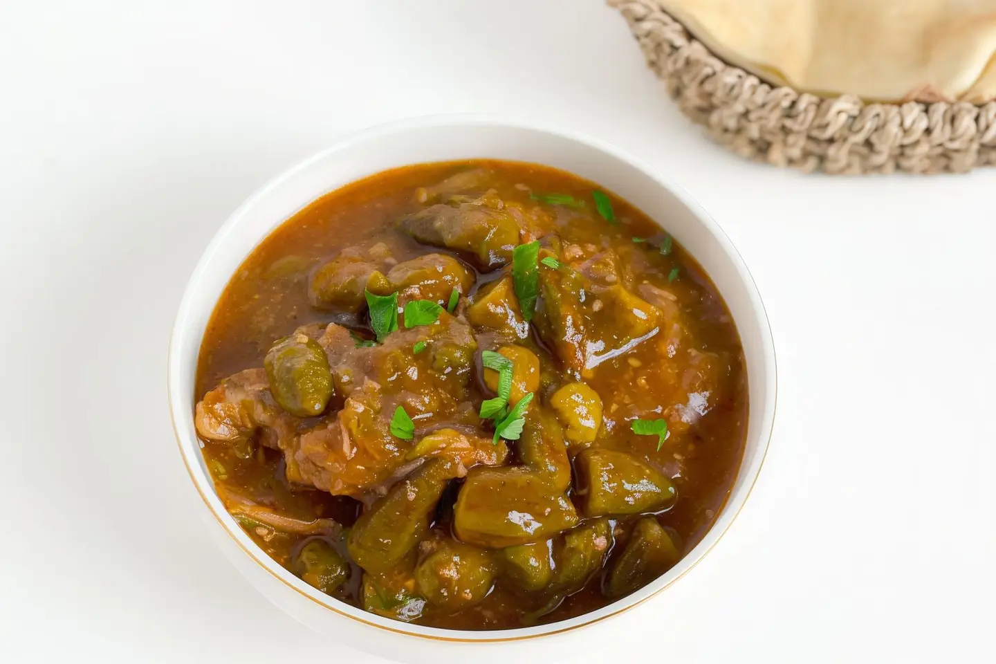 Okra With Meat