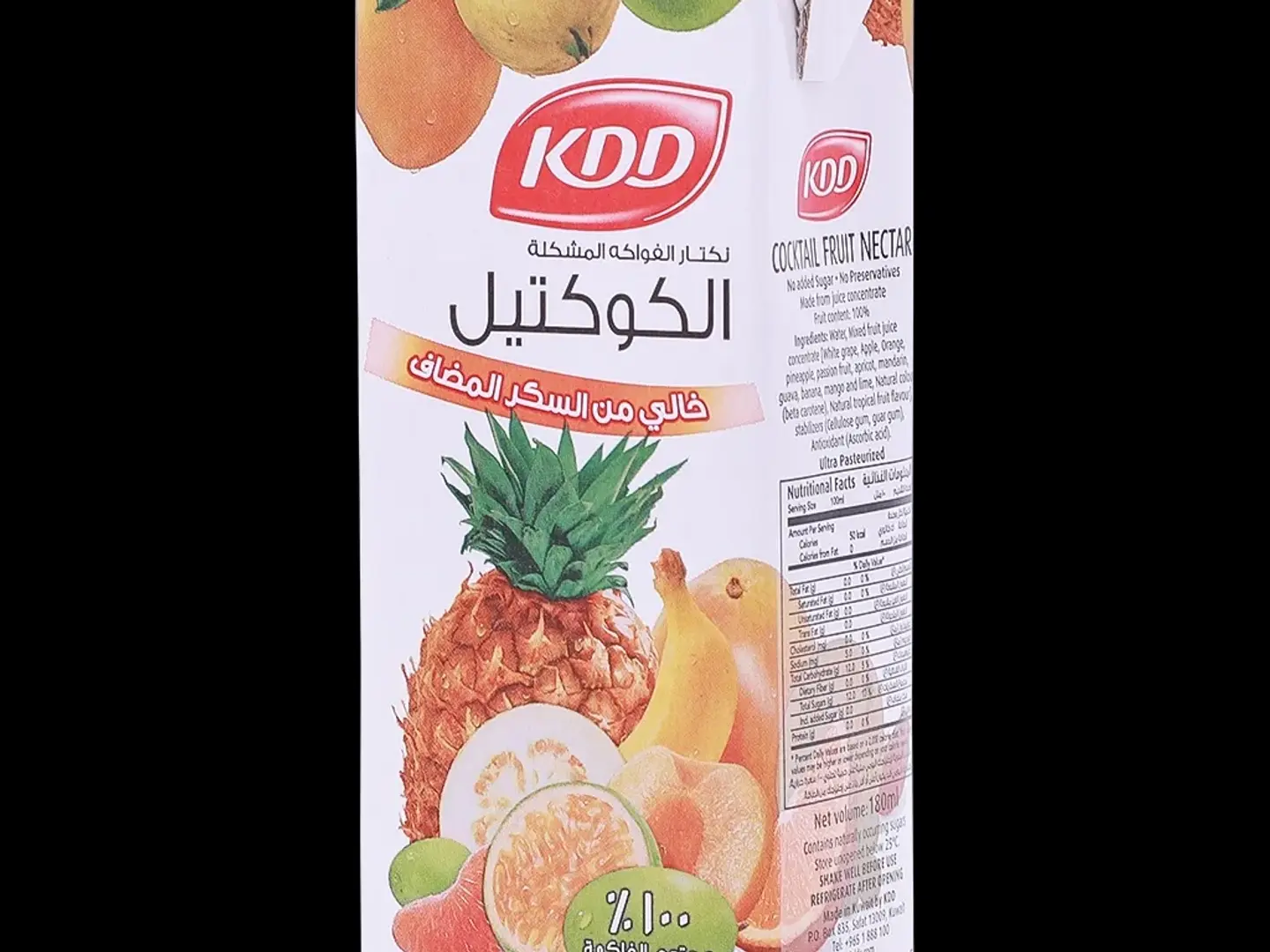 Kdd Cocktail No Sugar 180ml