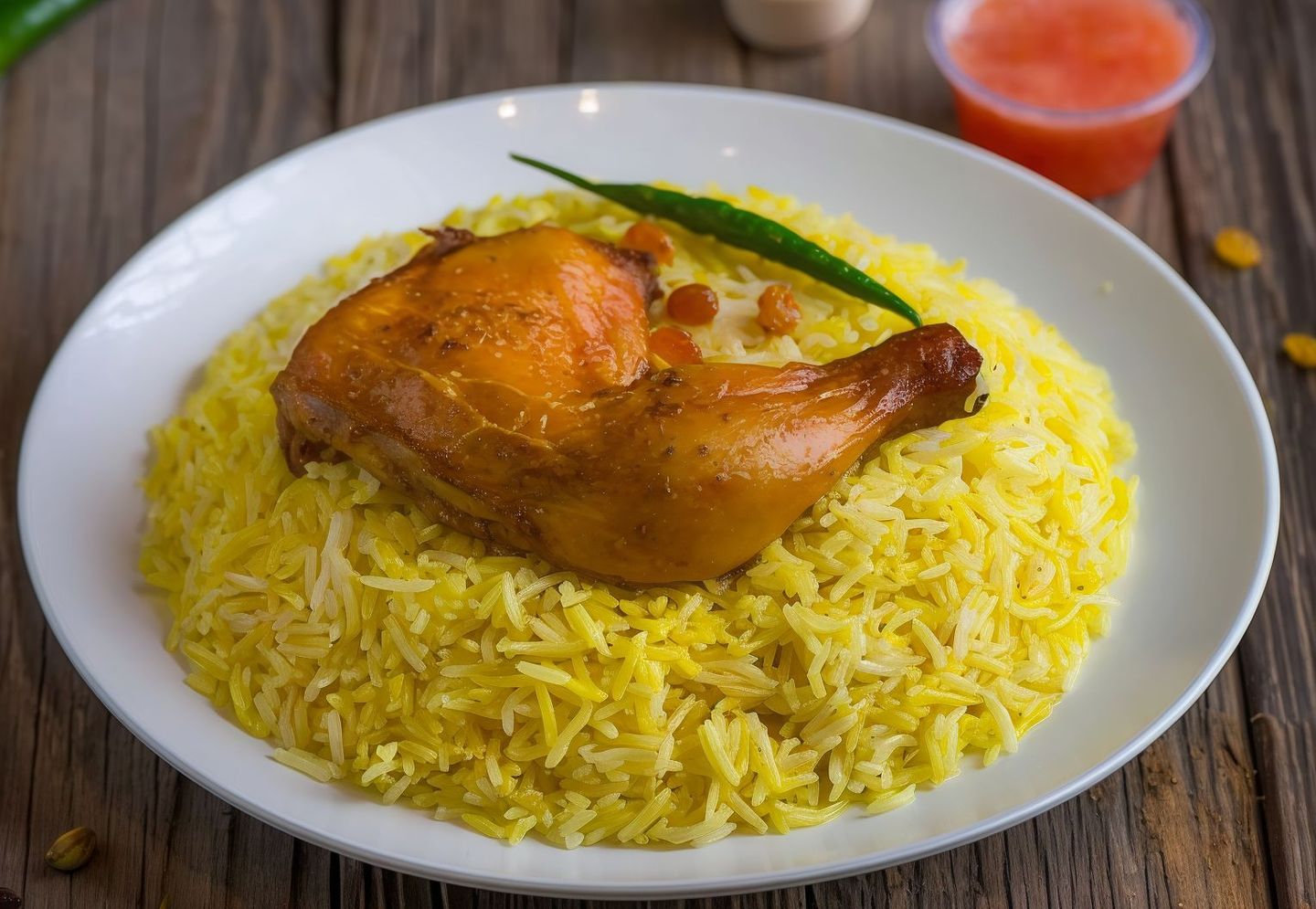 ربع شواية مع الأرز