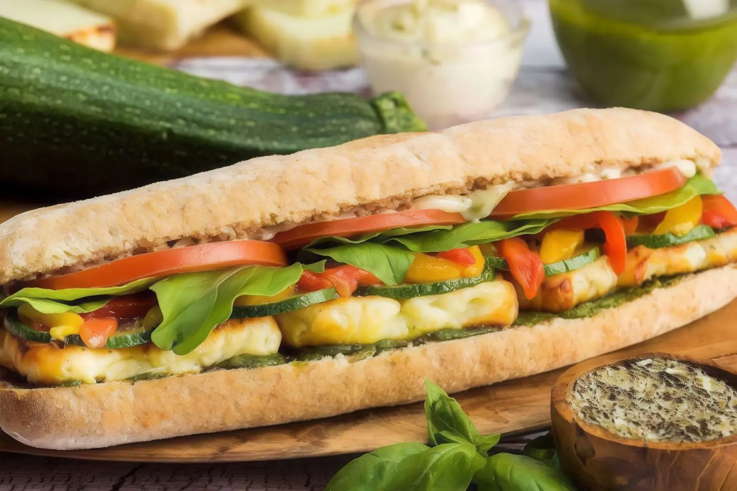 Halloumi Cheese Sandwich