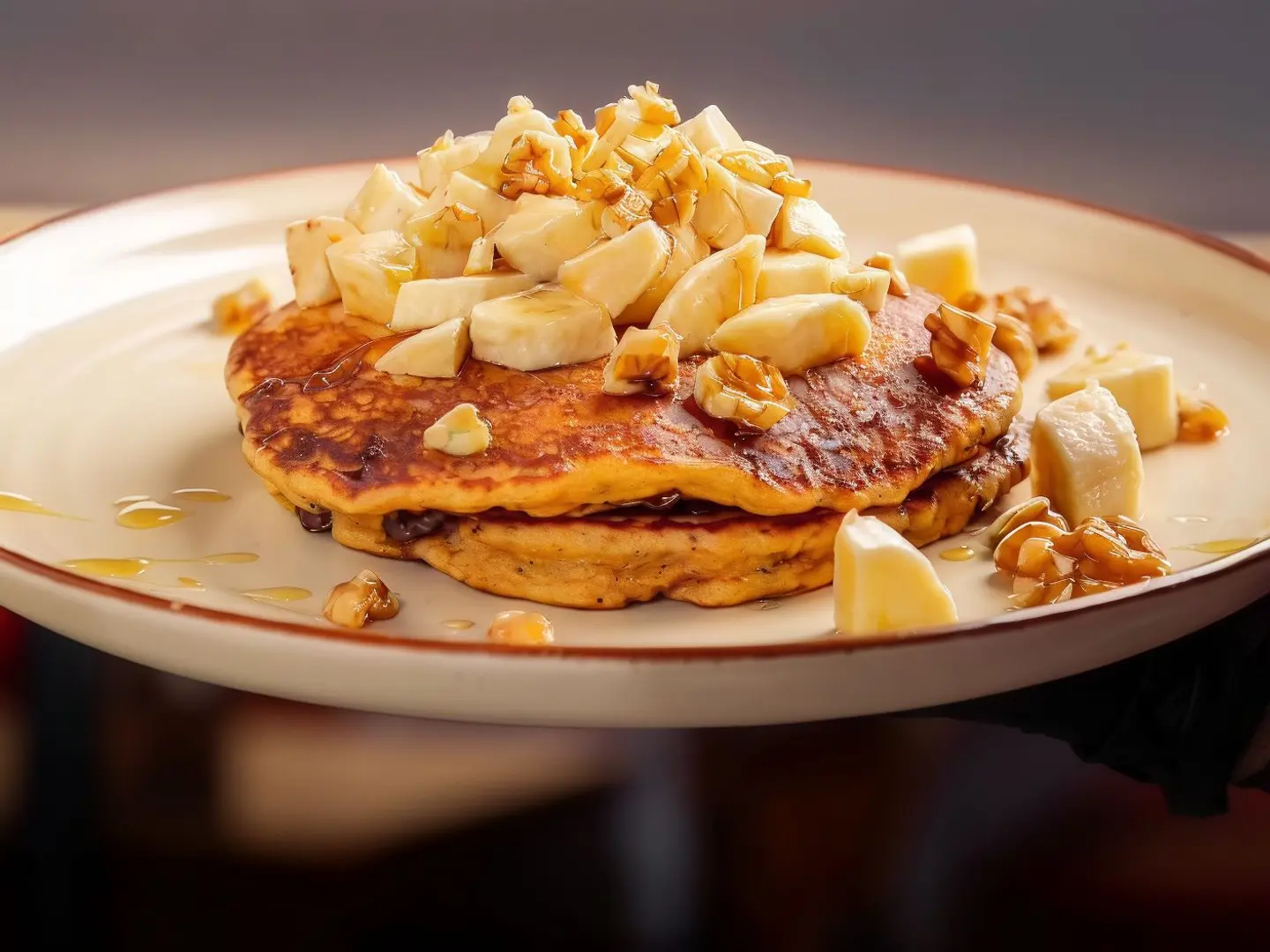 Healthy Tasty Banana Oats Pancakes (2 Pieces)