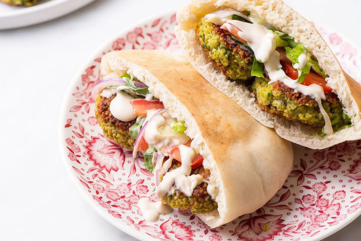 Foul And Falafel Sandwich With Eggplant