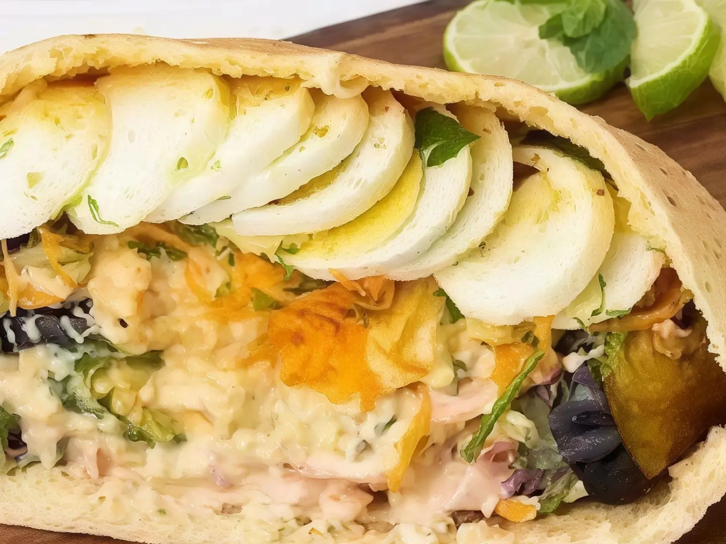 Mixed Sandwich With Extra Salad