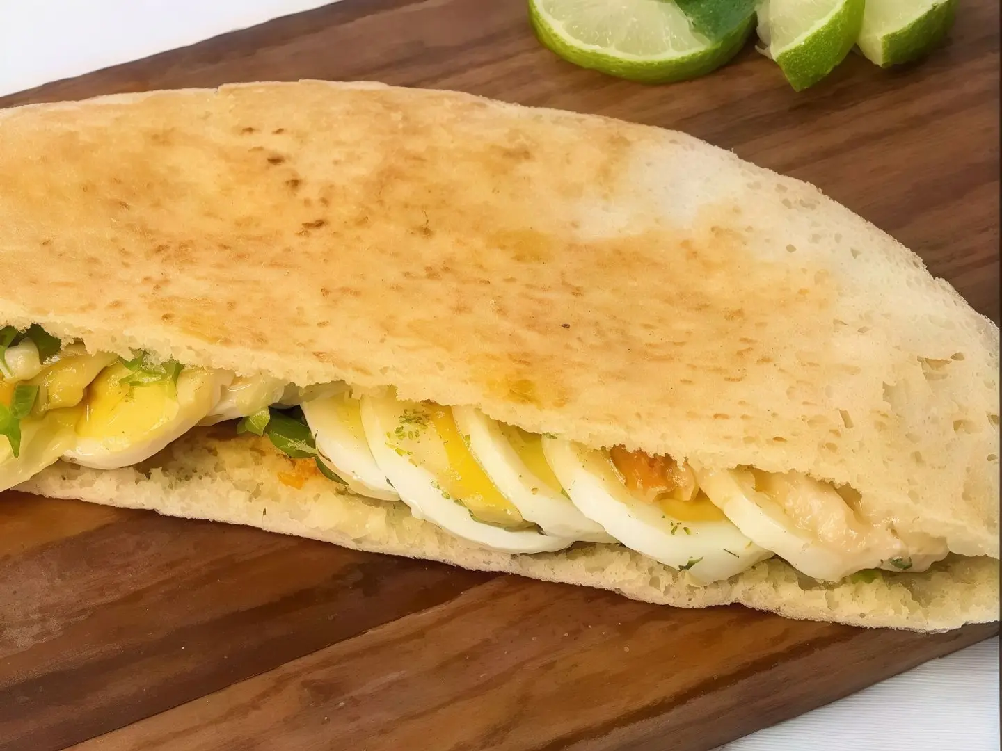 Plain Foul And Eggs Sandwich