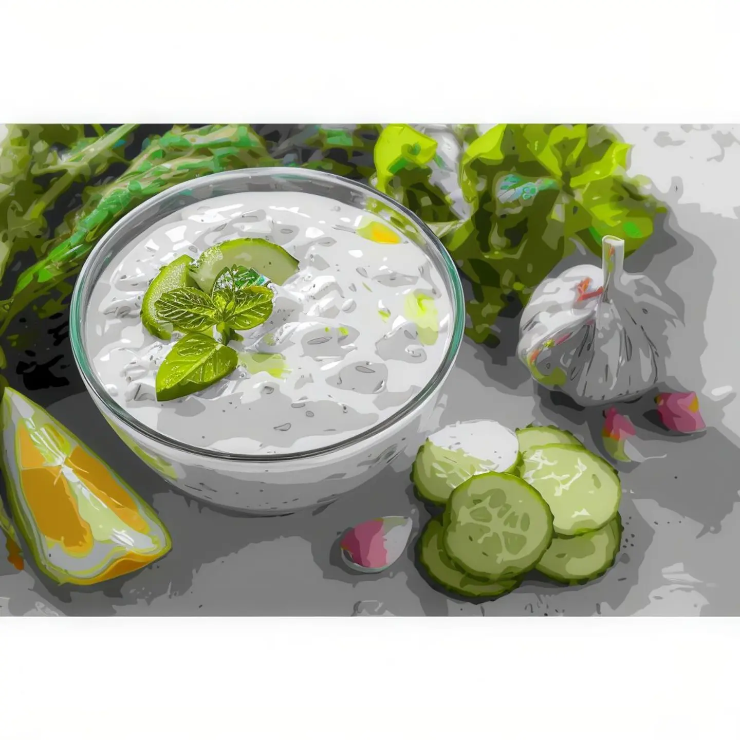 Yogurt Salad With Cucumber