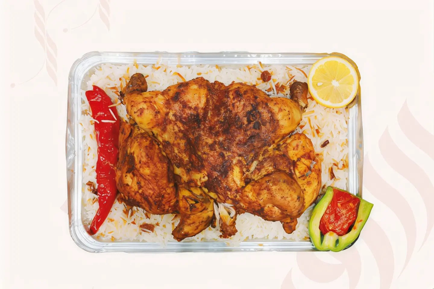 دجاجة كاملة مسحب