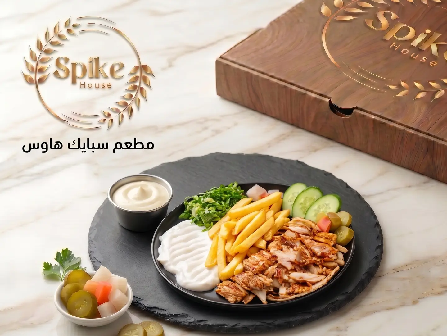صحن شاورما - صحن شاورما صغير